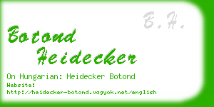botond heidecker business card